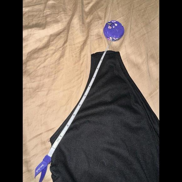 Shein Black One Should Bodycon Dress Size XL (side straps adjustable) - Picture 2 of 4